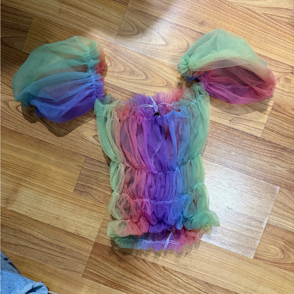 Lirika Matoshi Multicolor Ruffled Top - Picture 2 of 3